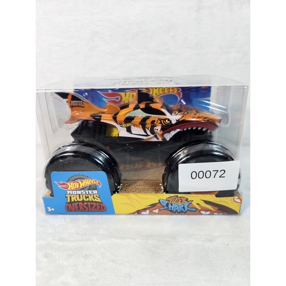 Hot Wheels Tiger Shark Monster Trucks Oversized 1:24 Scale - Picture 8 of 8